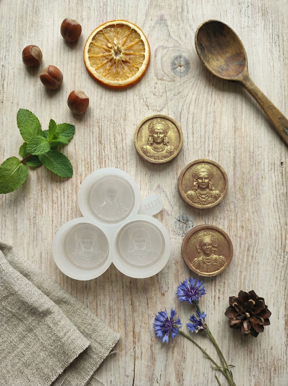 Силиконовый молд "Русские красавицы"