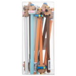 Ручка шариковая, Basir, синие чернила, серия "Капибара", с игрушкой капибары, набор 12 шт