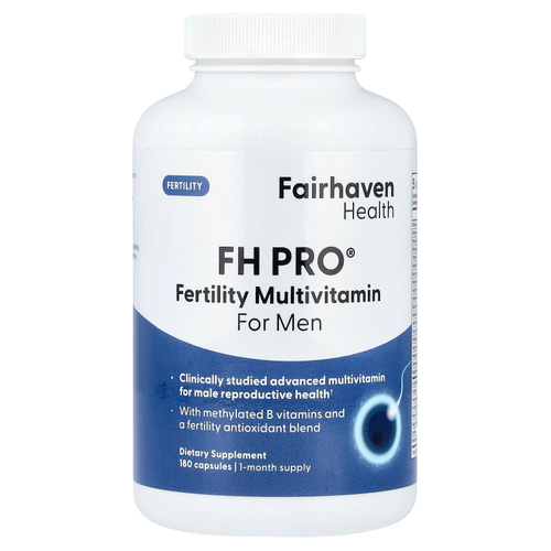 Fairhaven Health, FH Pro®, мультивитамины для поддержки фертильности, для мужчин, 180 капсул