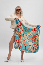 Платок «Русская неваляшка. Праздник»