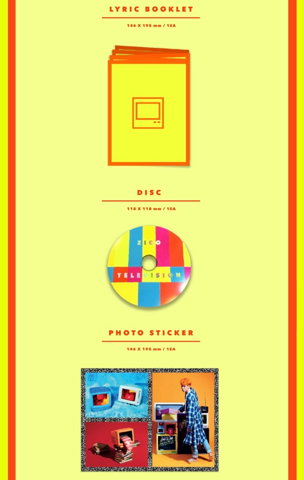 Альбом ZICO - TELEVISION (2ND MINI ALBUM)