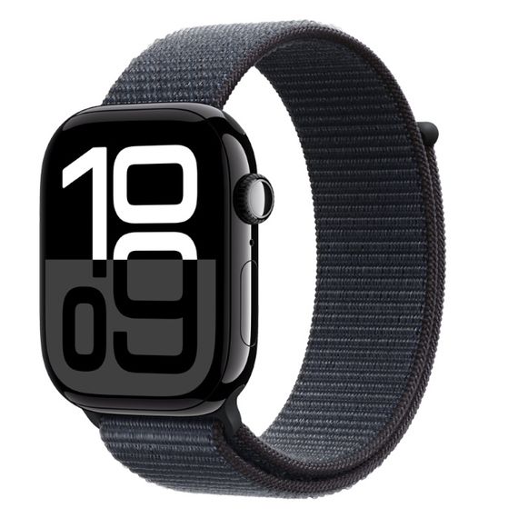 Часы Apple Watch Series 10 46mm Aluminium Case, Sport Loop (Черный)