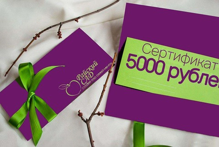 Подарочный сертификат 5000рублей