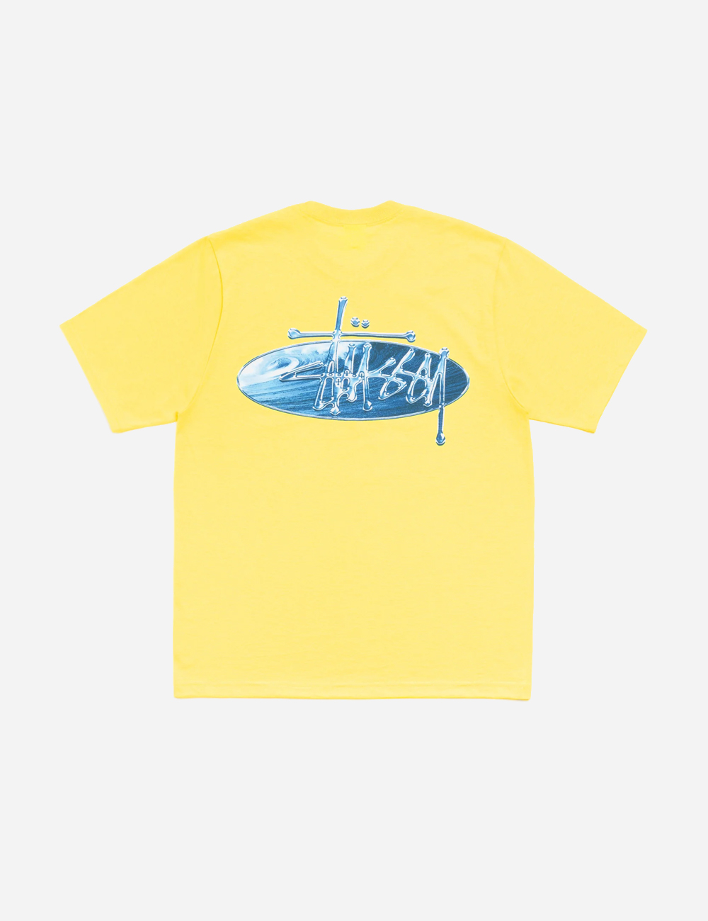 Футболка Stussy Wave Oval "Lemon"