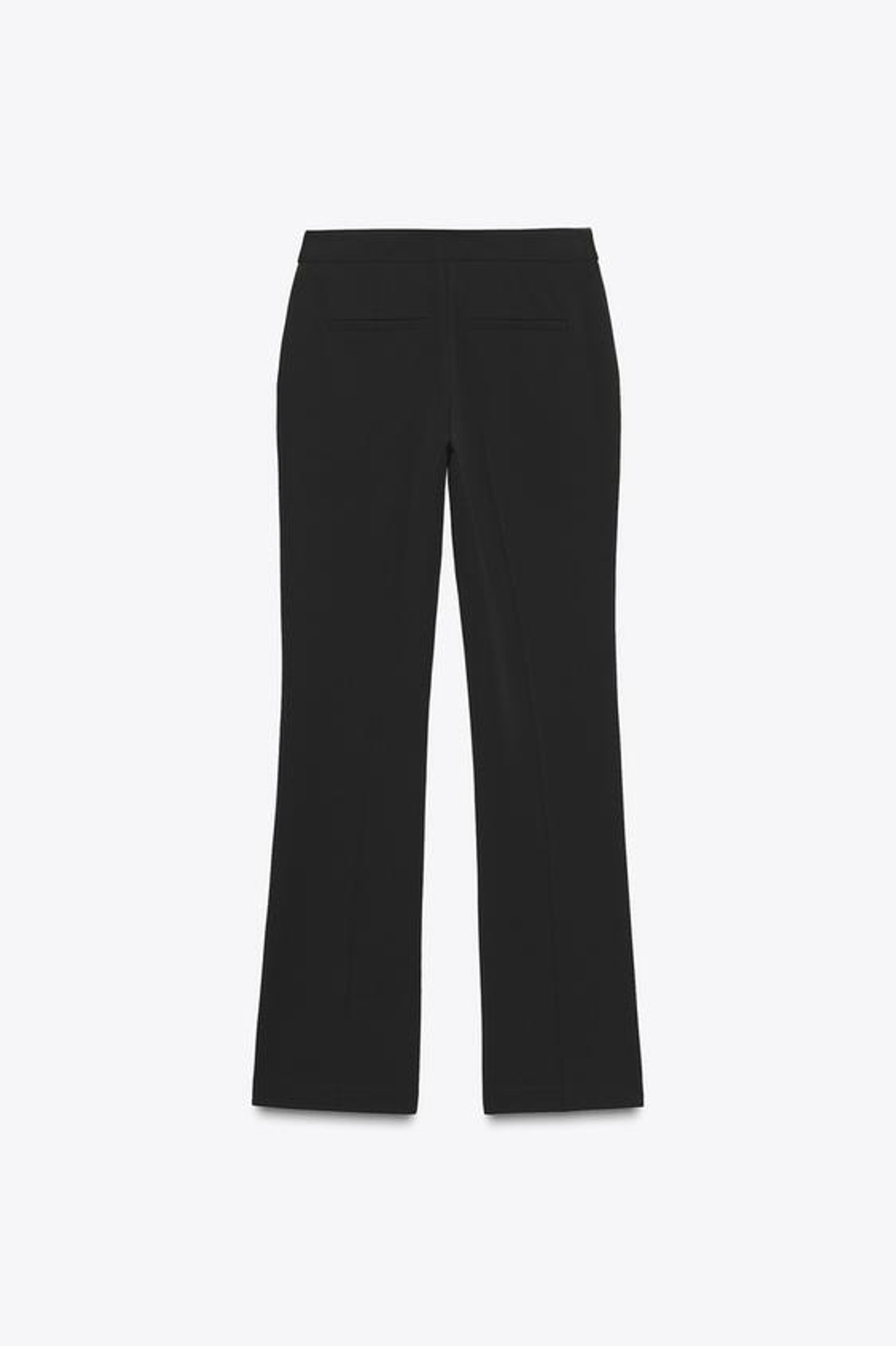 ZARA БРЮКИ FLARE С НИЗКОЙ ПОСАДКОЙ, ЧЕРНЫЙ