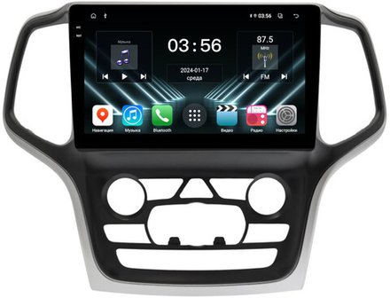Магнитола для Jeep Grand Cherokee WK2 2013-2022 (ШГУ 8.4", рамка большая) - FarCar DX9-9564F4 монитор 9.5" IPS на Android 13, 4+64Гб, CarPlay