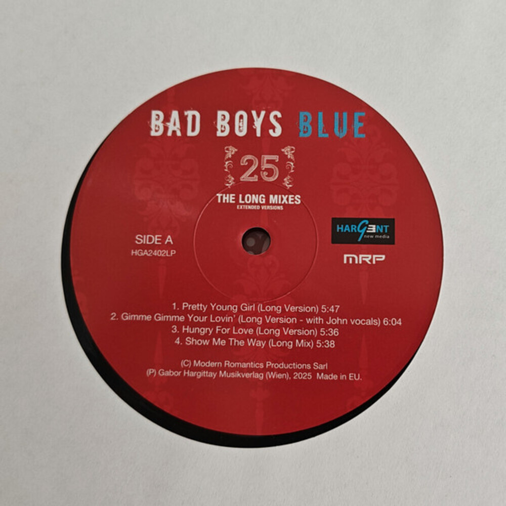 Bad Boys Blue / 25 — The Long Mixes — Extended Versions (Limited Edition)(LP)