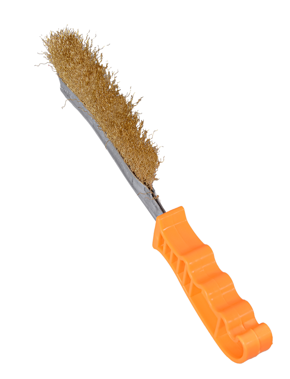 Щётка из латунированной стали с пластиковой ручкой 240мм Вихрь