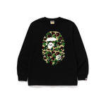 A Bathing Ape Abc Camo Big Ape Head L S Tee