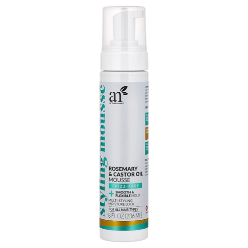 artnaturals, Мусс для укладки с розмарином и касторовым маслом, для всех типов волос, 236 мл (8 жидк. Унций)