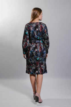 Трикотажное платье 2445оп, Мозаика #159М052445оп