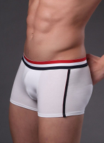Мужские боксеры с полосками на резинке (Размер: L) (Цвет: красный)