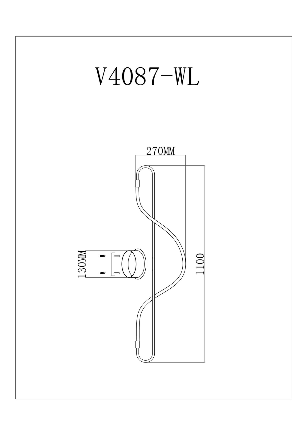 Настенный светодиодный светильник Moderli V4087-WL True