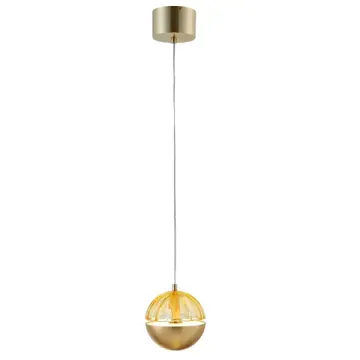 Подвес 5W 4000K 4325-1P золото/янтарный Ballonger Favourite