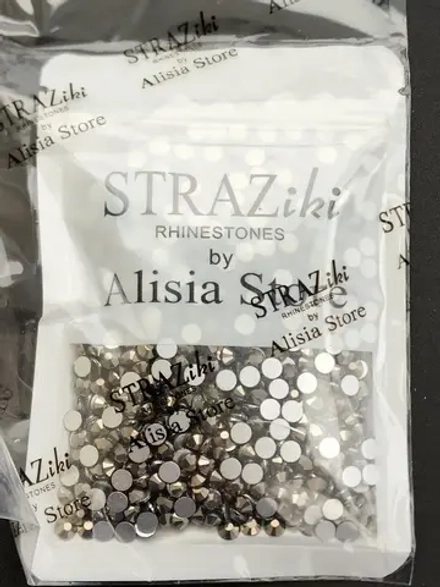 Стразы холодной фиксации стекло ss20 Black Hematite