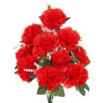 Искусственные цветы «Цветочная мелодия» Гвоздики 50см 10 цветков красные