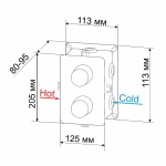 Душевая система RGW Shower Panels SP-6143-01 50140801-01 хром