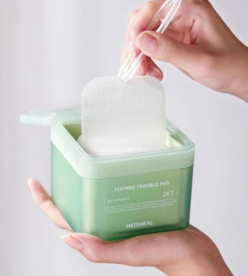 Mediheal Teatree Trouble Pad противовоспалительные тонер-пэды с чайным деревом и пробиотиками