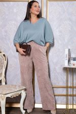 Брюки вельветовые Брауни (бежевые) Б14830-25М LT Collection