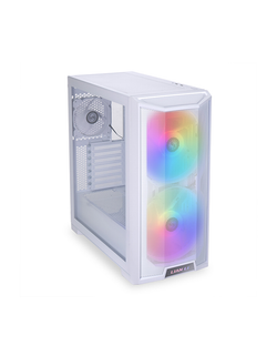 Корпус LIAN LI Lancool 215 Snow White, Medium Case: E-ATX (width: under 280mm), ATX, M-ATX, ITX, 2xUSB 3.0, 1xAudio, Included Fans: 2x200mm 800RPM ARGB, 1x120mm 1100 RPM