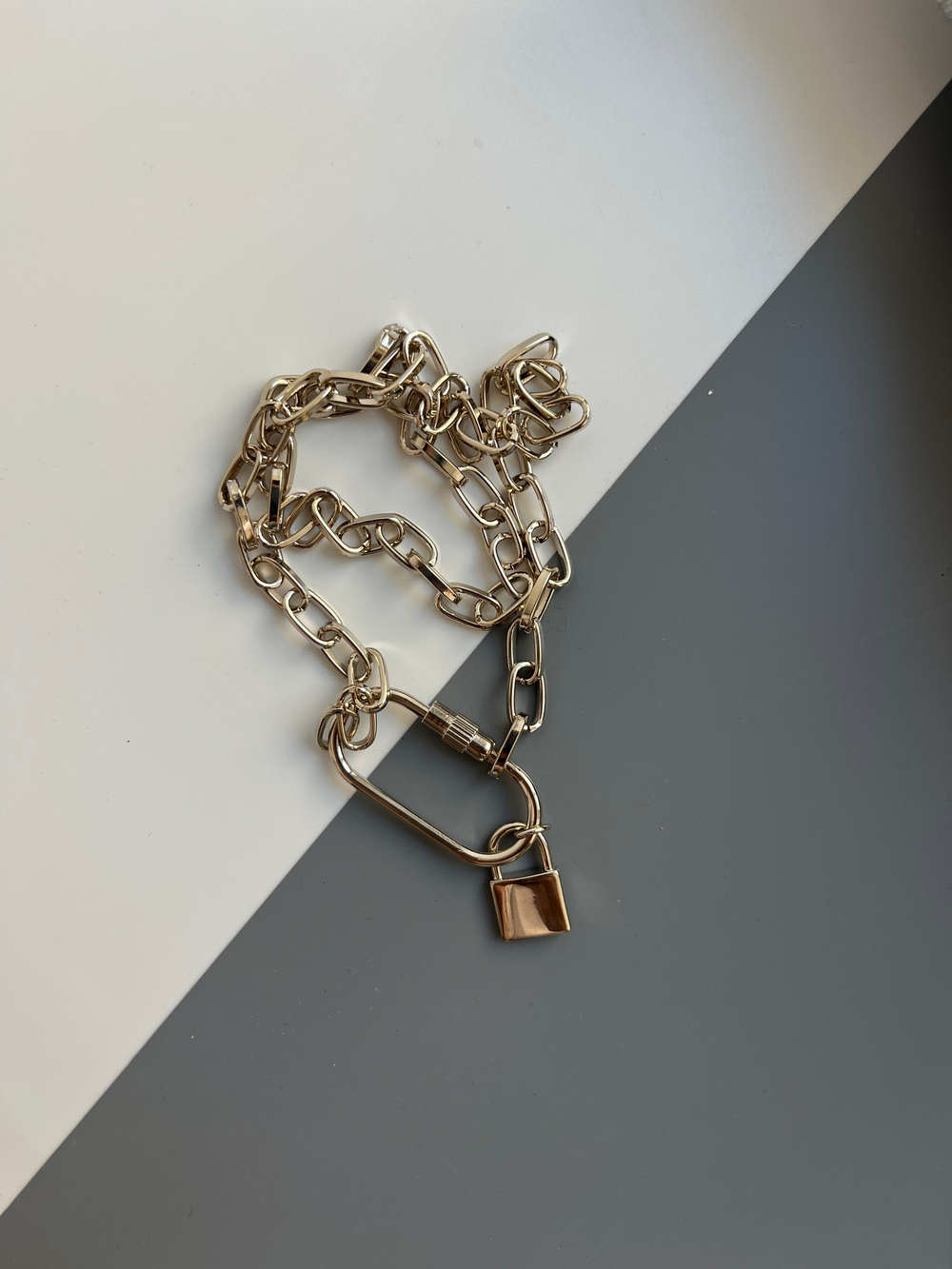 Цепь серебро LOCK