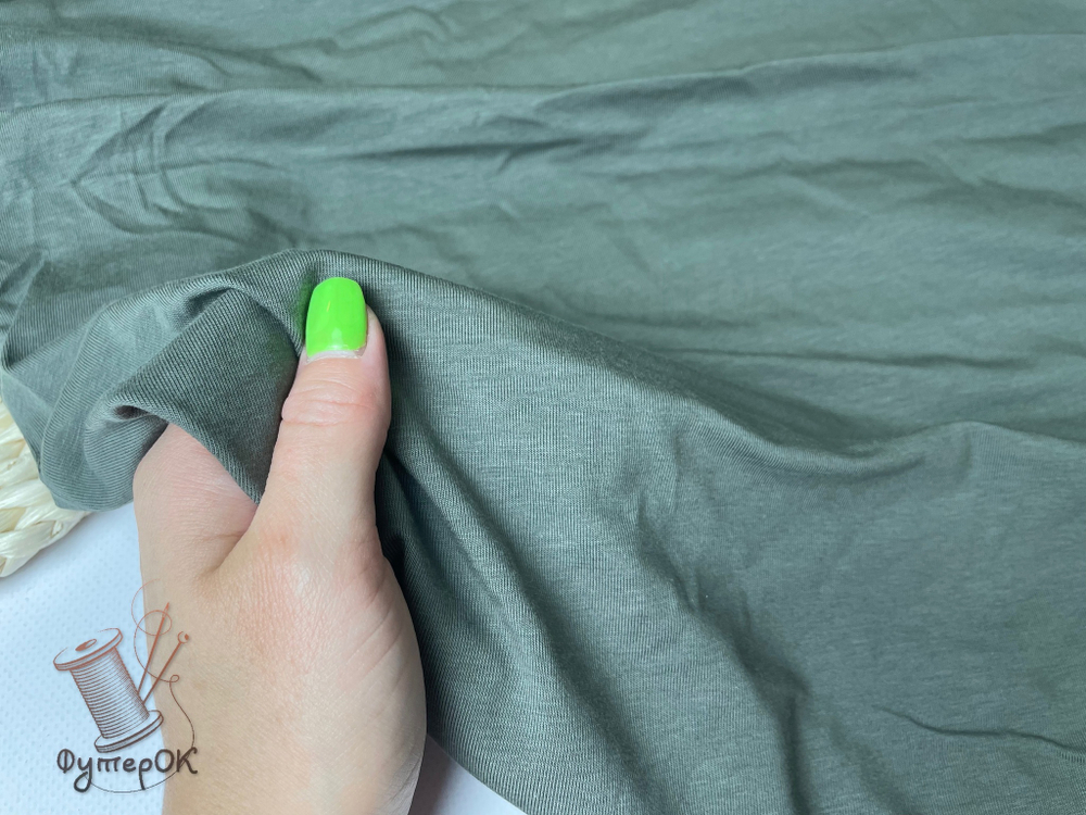 Кулирка с лайкрой МОРОЗНЫЙ ХАКИ