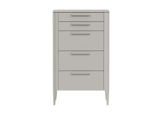 Комод Type высокии? 5 ящиков (серо-бежевый)