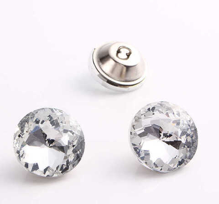 Пуговица декоративная (стразы, акрил) 22мм (770)