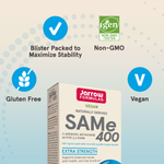 Jarrow Formulas, SAMe 400, 400 мг, 30 таблеток