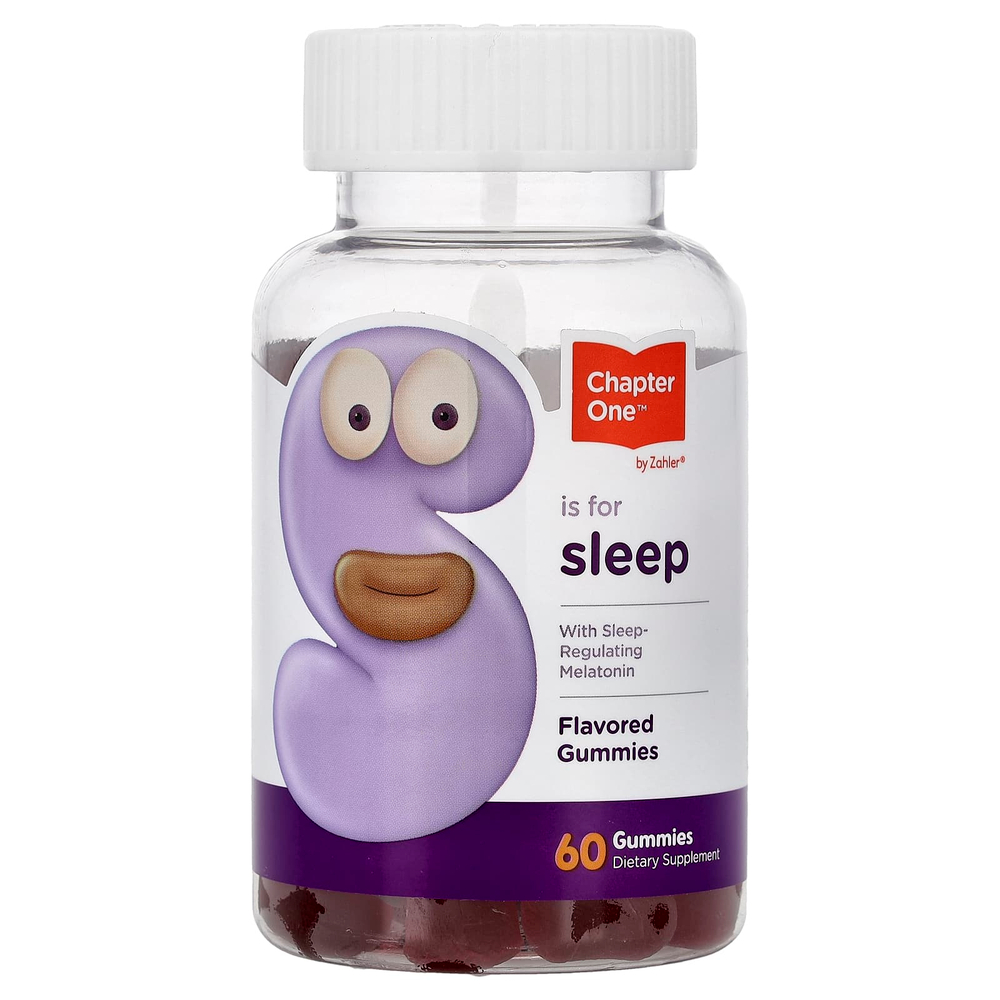 Chapter One, Sleep, жевательные таблетки с мелатонином, со вкусом, 60 жевательных таблеток (2,5 мг в 1 таблетке)