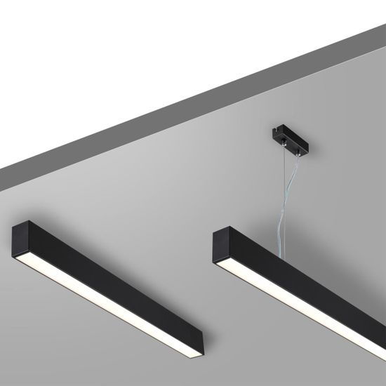 359605 OVER NT25 068 черный Светильник линейный светодиод. с переключ. цв. температуры IP20 LED 40W 220-240V 3000К\4000К\6000К FATTO