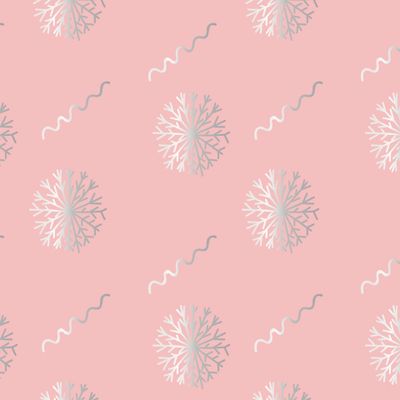 Бесшовный принт со снежинками