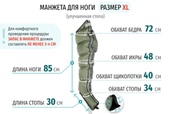 Аппарат для лимфодренажа WelbuTech Zam-200 – Стандартный комплект, размер XL (новый тип стопы), (РУ)