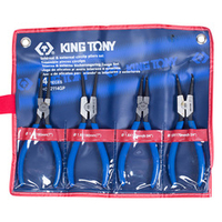 KING TONY (42114GP) Набор съемников стопорных колец, 4 предмета
