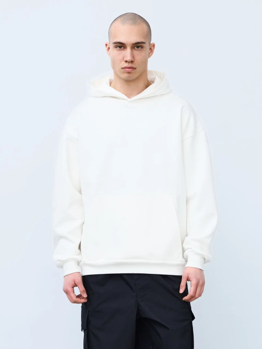 Худи оверсайз без начеса (молочный)