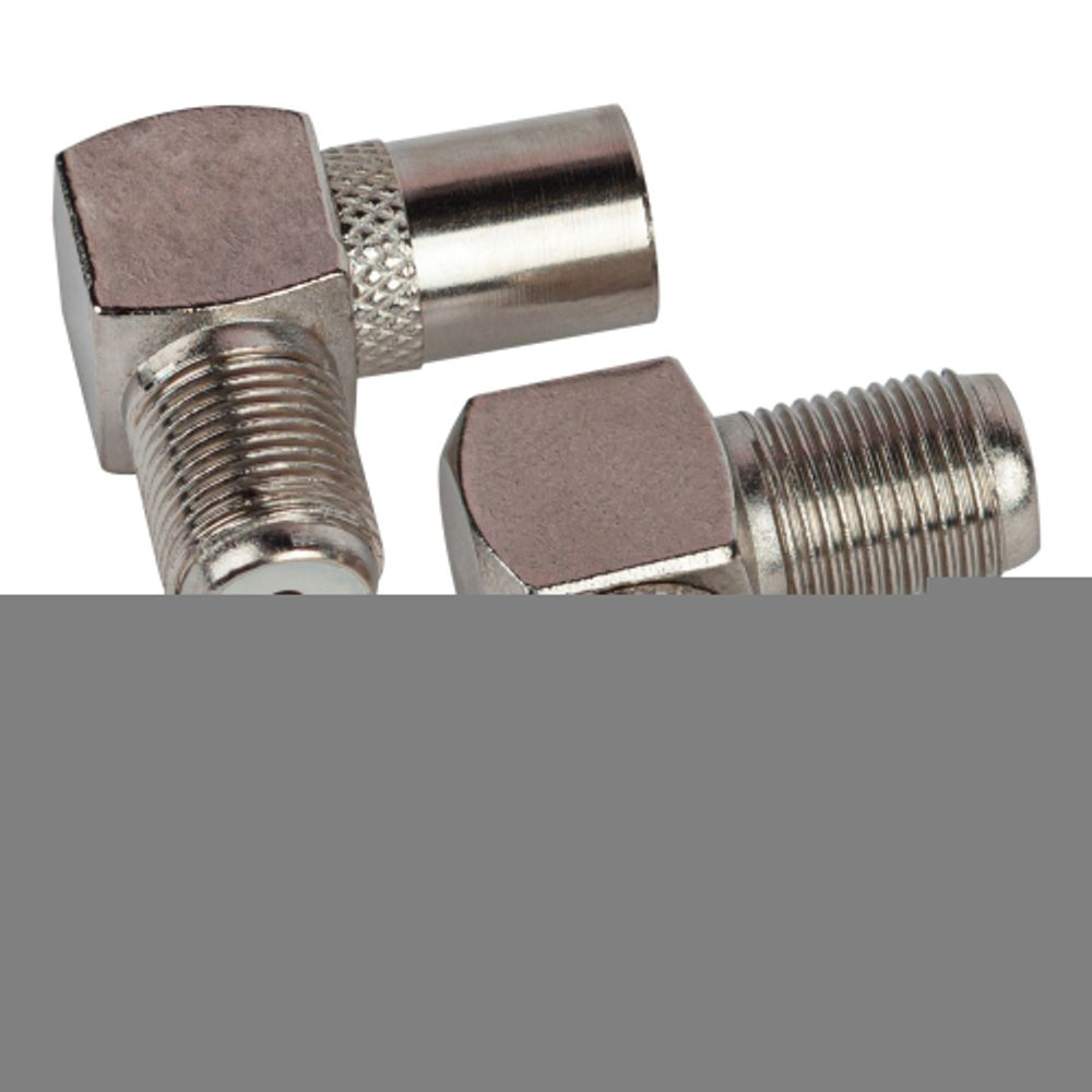 Переходник ЭРА гнездо F-штекер TV угловой упаковка 100 шт.