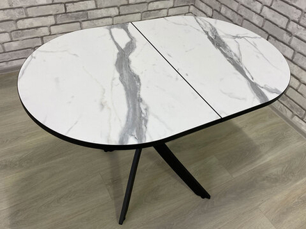 Стол Мир стульев Андромеда 2, Черный муар/Мрамор