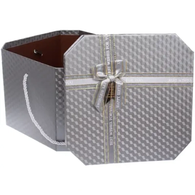 Коробка подарочная «Близкому человеку» 24*24*18 см, серый