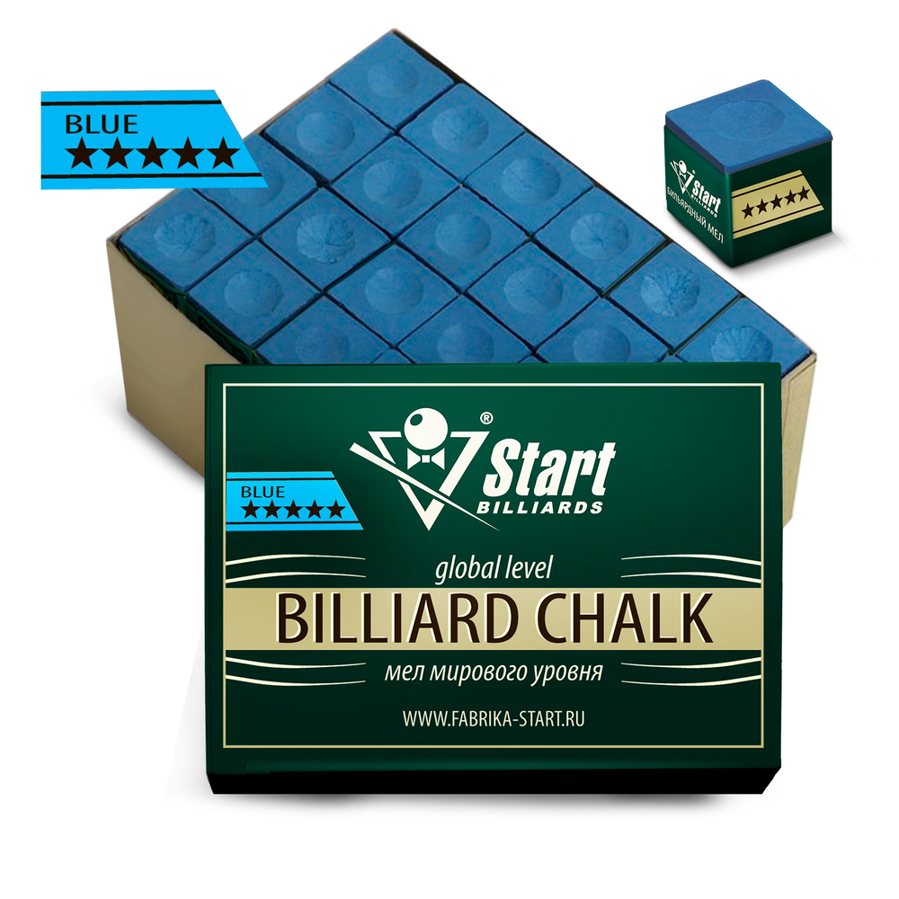 Мел Startbilliards 5 звезд синий (72шт)