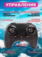 Радиоуправляемый летающий самолет на пульте управления