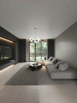 Люстра подвесная Lanbos, 25 ламп G9, 175 Вт LED, до 30 кв м, черная c белыми плафонами