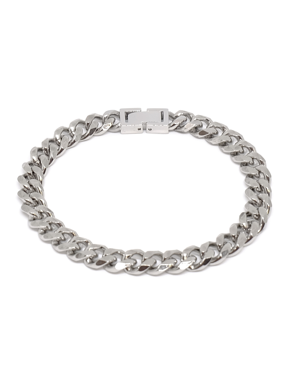 Мужской браслет из стали, панцирное плетение