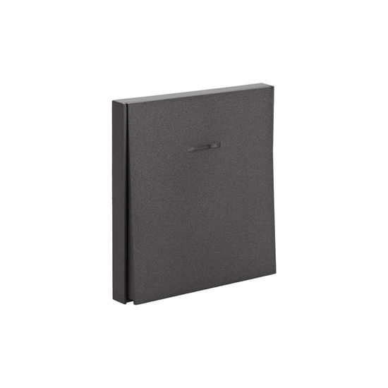 Выключатель STRONG 1 кл перекрестный (переключатель) с подсветкой 10А с/у графит KRANZ