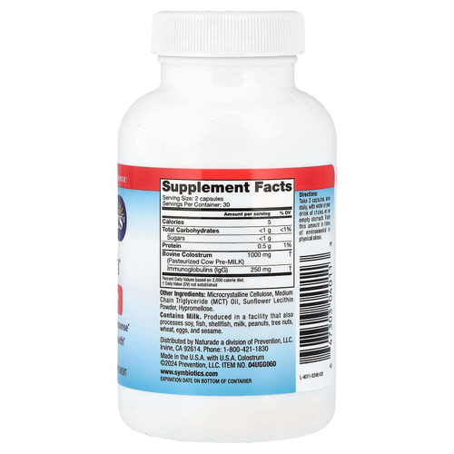 Symbiotics, Colostrum Plus®, 60 растительных капсул