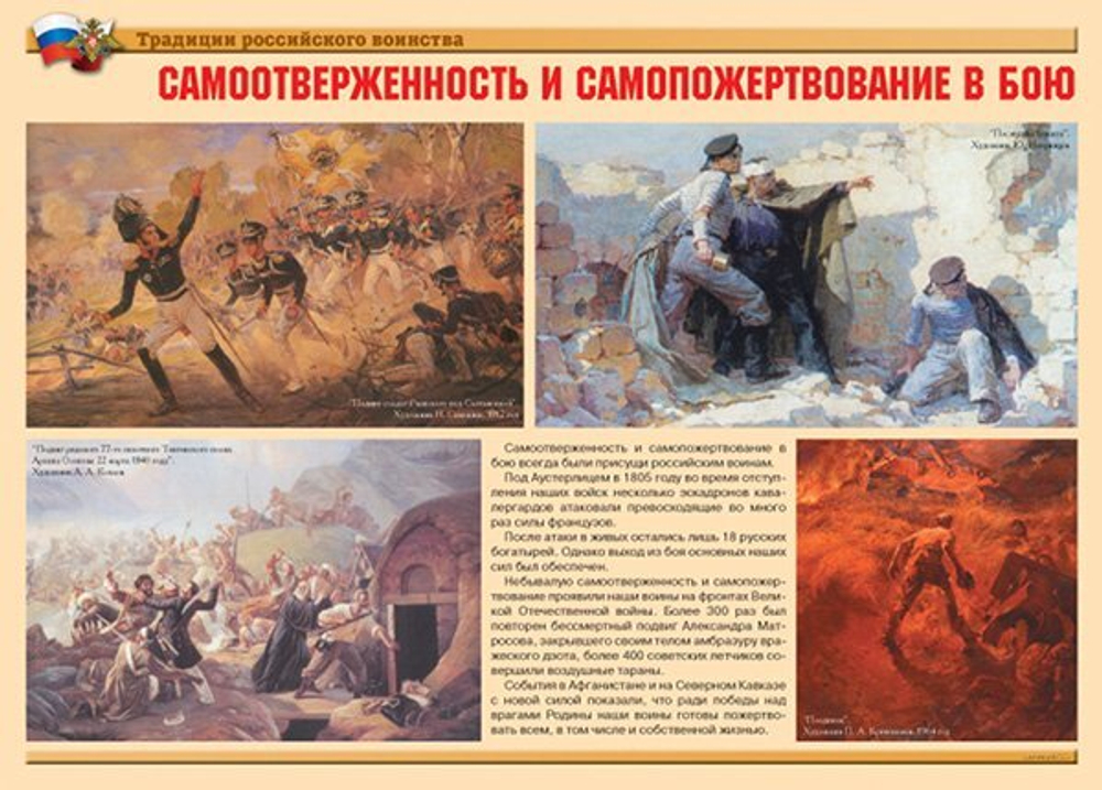 Плакаты "Традиции российского воинства" (10 пл. ф.А3)