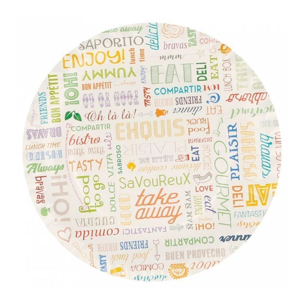 Тарелка   18 см, 100 шт, картон, Garcia de PouИспания