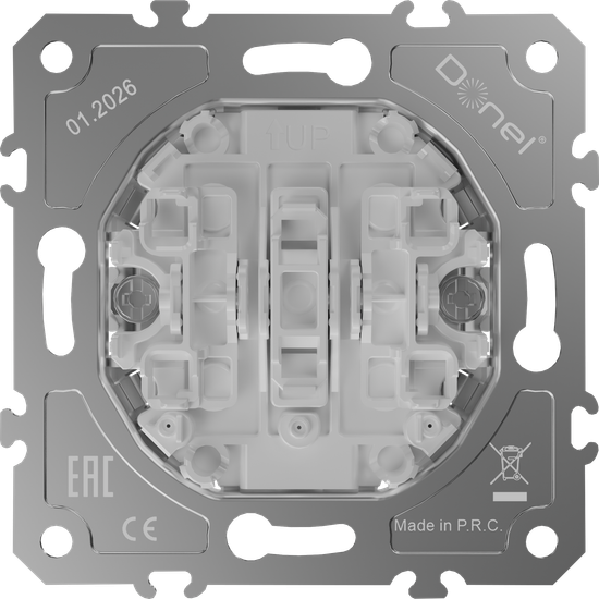 Механизм выключателя В3 (простого), трехклавишного,  быстрозажимные контакты,  16 A 250 В~,  серия D16