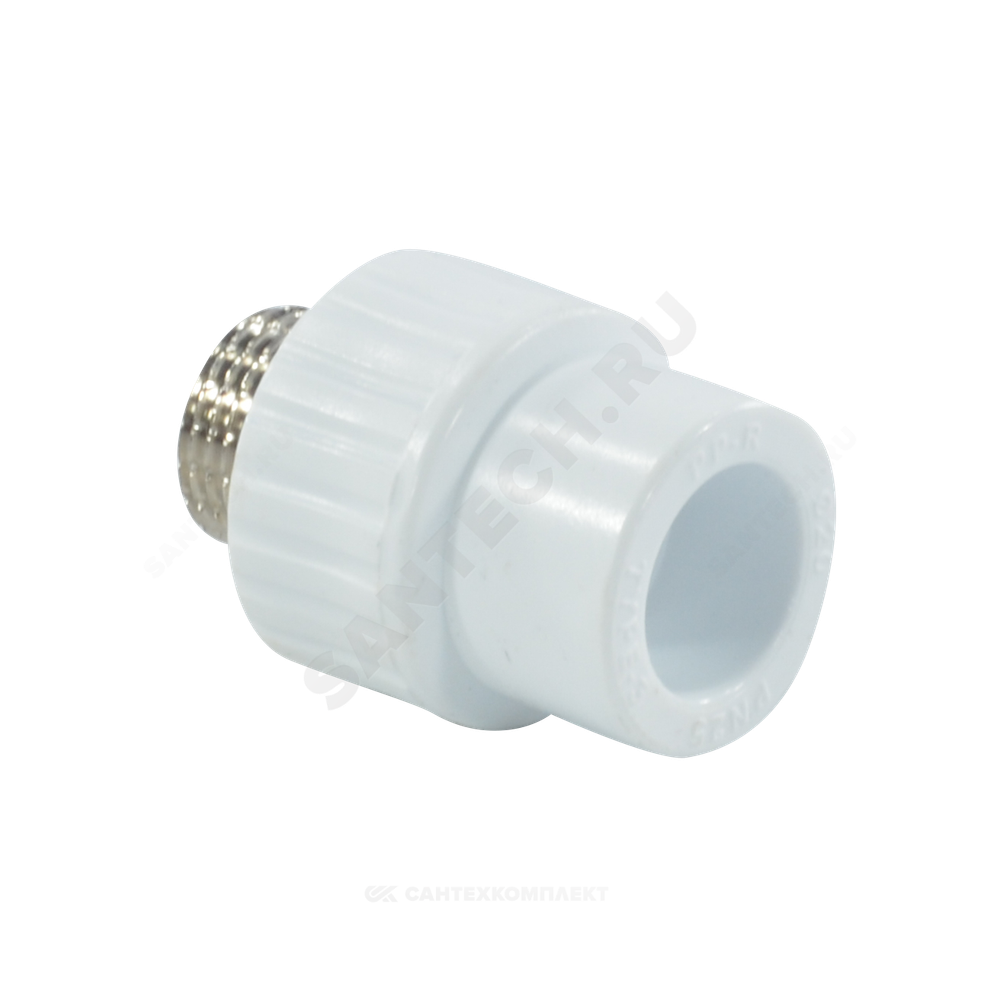 Муфта PP-R комбинированная белая Дн 25х1/2" НР RTP (РосТурПласт) 10664