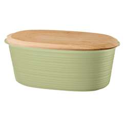 Хлебница с бамбуковой крышкой tierra, 3 л, светло-зеленая