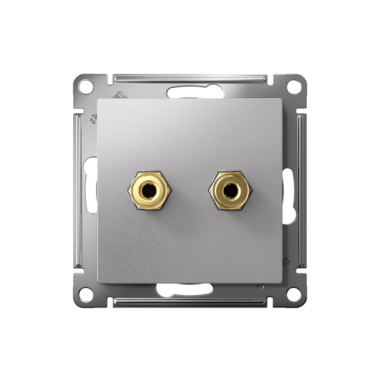 Розетка аудио 2-м AtlasDesign алюм. SE ATN000387